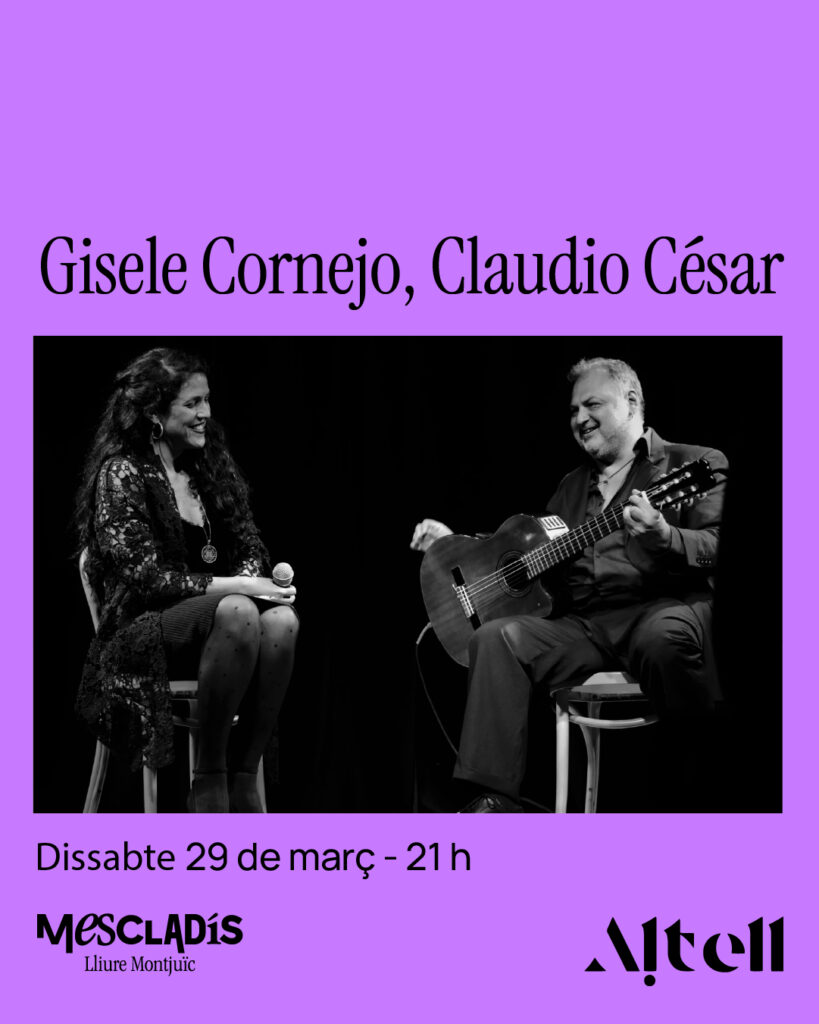 29 de marzo, 21 h. Concierto: Gisele Cornejo y Claudio César