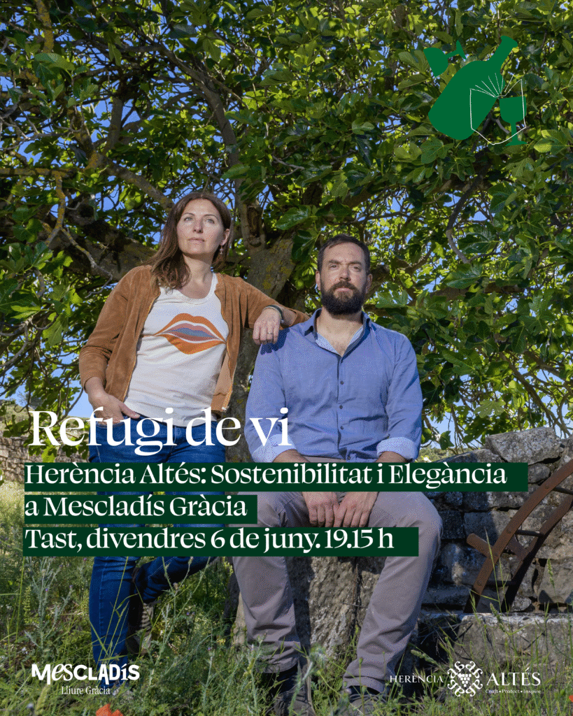 Refugio de vinos, Cata: Herencia Altés en Meslacís Lluire Gracia, 6 de junio a las 19:15 h