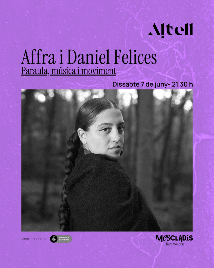 Affra & Daniel Felices: Palabra, música y movimiento – Sábado, 7 de junio – 21:30 h – Altell