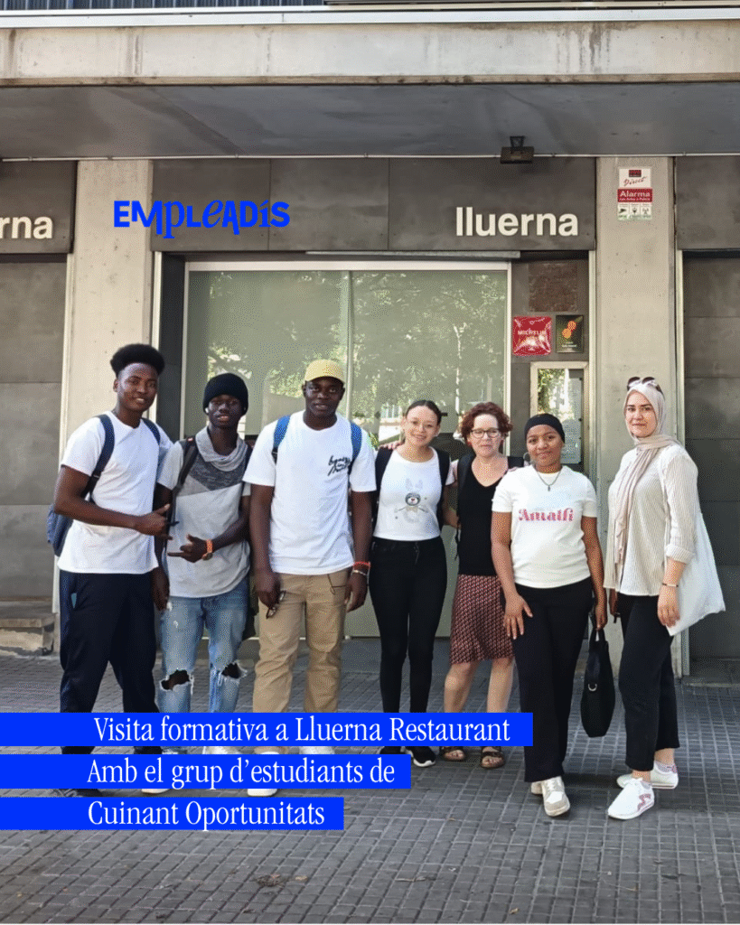 Formación con propósito: estudiantes de Cuinant Oportunitats visitan el restaurante Lluerna