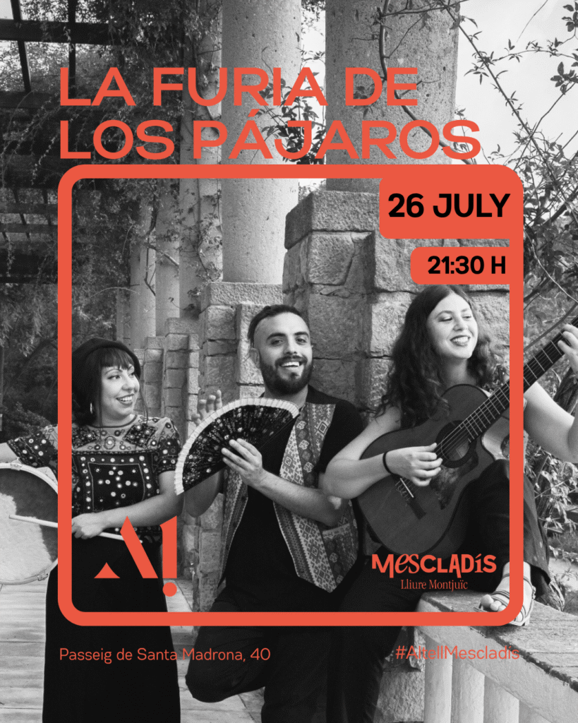 La Furia de los Pájaros: Paisajes sonoros y fusión de estilos – 26 de julio – 21:30 – Altell