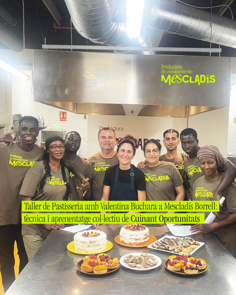 Taller de Pastelería con Valentina Buchara en Mescladís Borrell: técnica y aprendizaje colectivo
