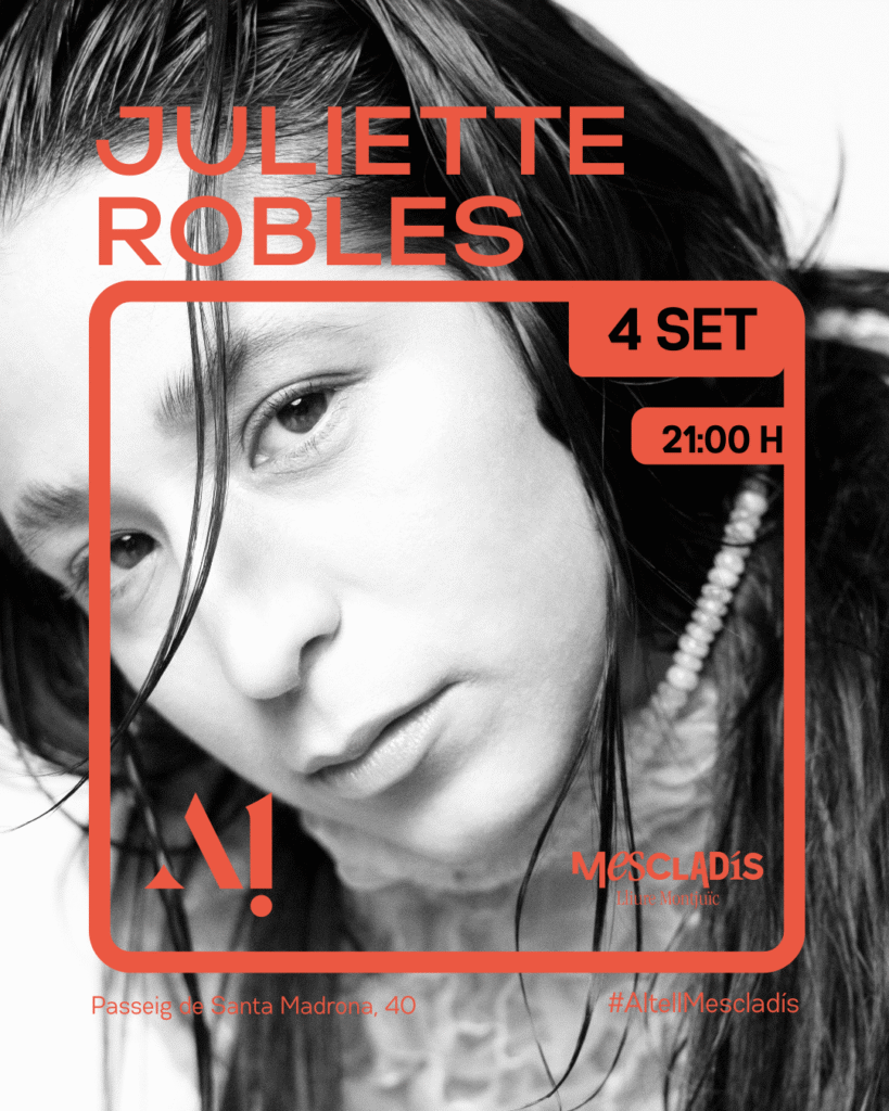 Juliette Robles: Presentación del álbum «El Gran Río».- Jueves 04 septiembre – 21:00– Altell