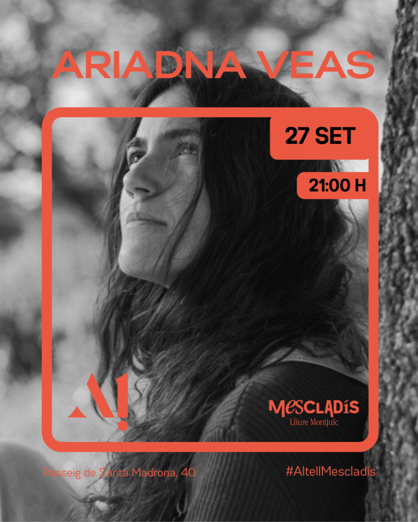 Ariadna Veas:  Lanzamiento álbum – Sábado 27 septiembre – 21:00 – Altell