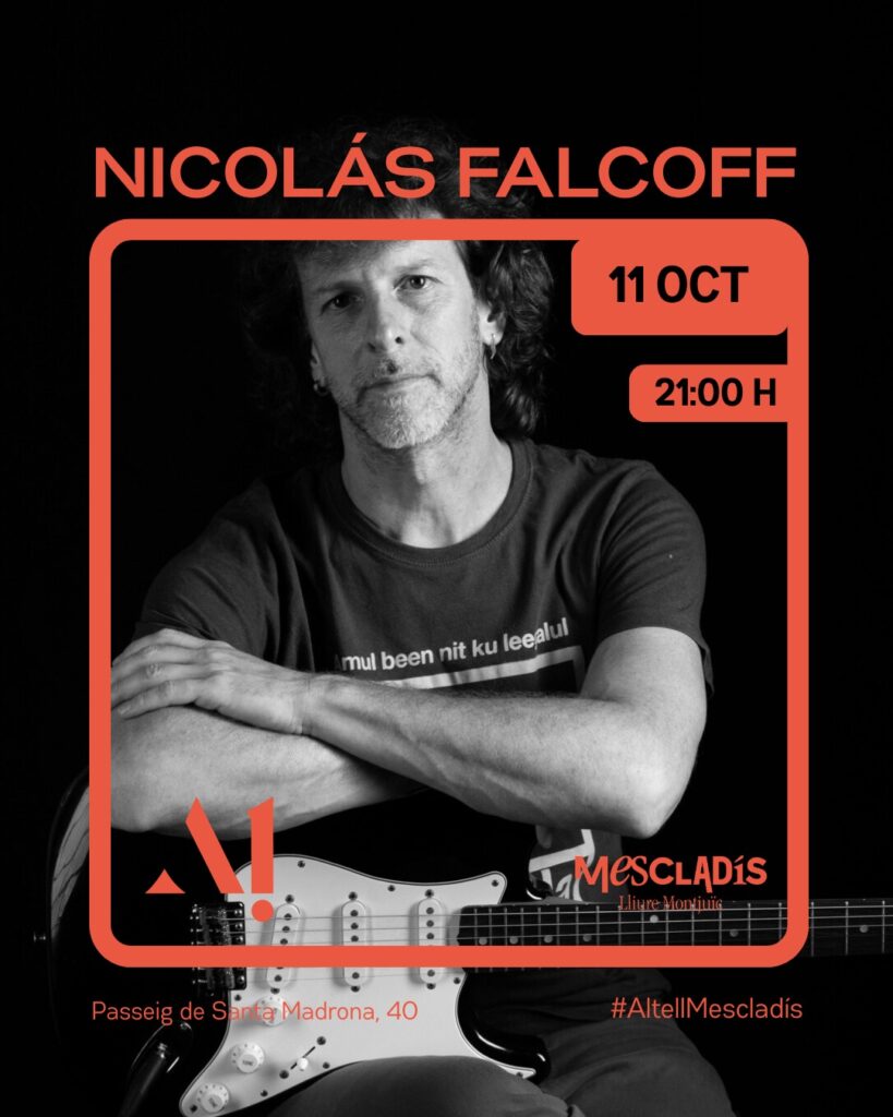 Nicolás Falcoff – Sábado 11 de octubre  – 21:00 – Altell