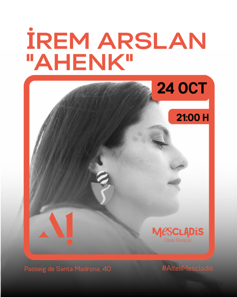 Concierto İrem Arslan «Ahenk» – Jazz/ Turquía – Viernes 24 de octubre  – 21h Altell