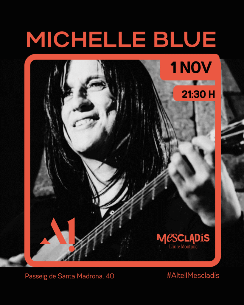 Michelle Blue- Compositora travesti antifa y sudaka: Rock melódico, blues, jazz… Sábado1 de noviembre  – 21h-  Altell