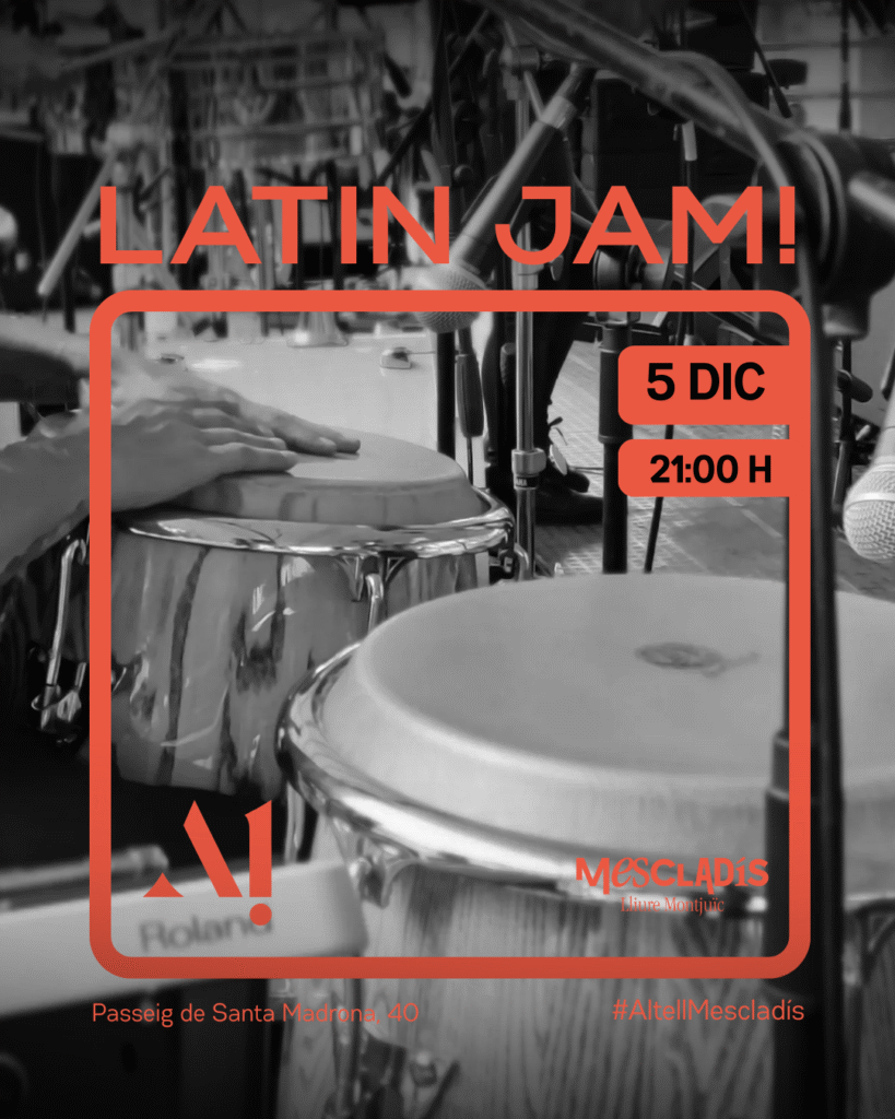 La Latin Jam!- Viernes 05 de diciembre  – 21:00 – Altell