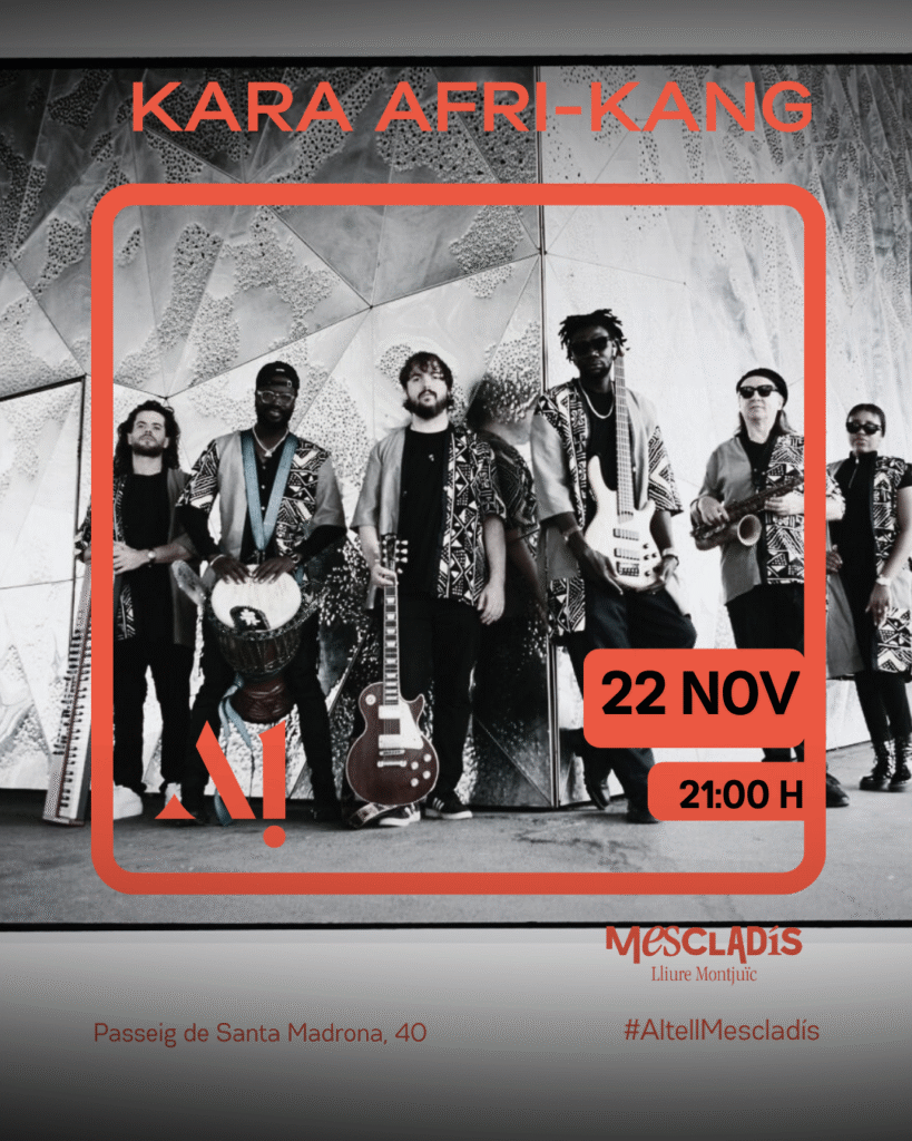 Kara Afri-kang Band · Música mandinga- Sábado 22 de noviembre  – 21:00 – Altell