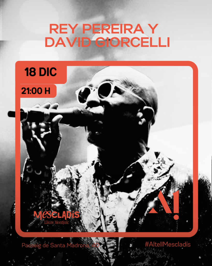 Rey Pereira & David Giorcelli · Swing · Blues · Soul- Jueves 18 de diciembre  – 21:00 – Altell