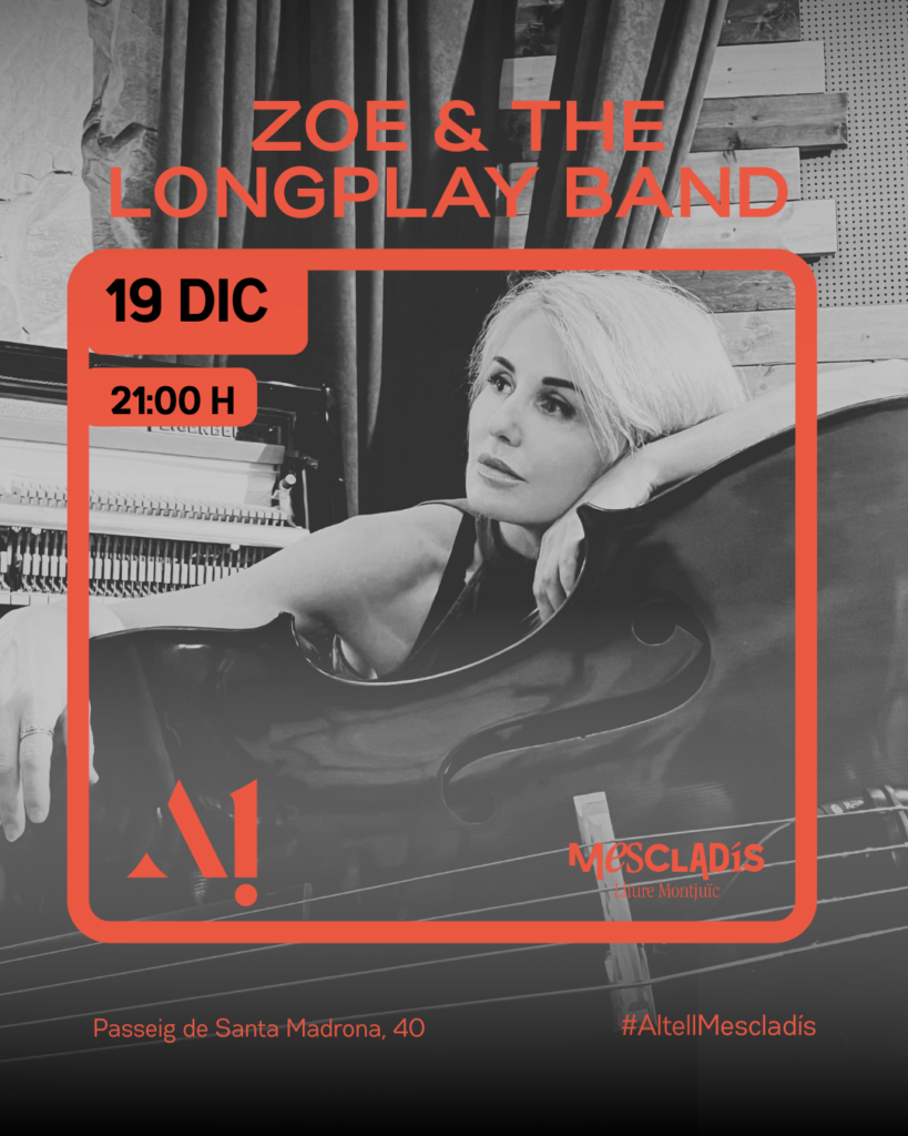 Zoe & The LongPlay Band · Jazz & Ritmos Latinos- Viernes 19 de diciembre  – 21:00 – Altell