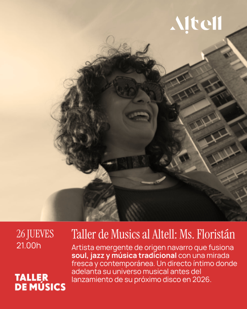 Taller de Músics al Altell · Ms. Floristan. Jueves 26 de Marzo – 21:00 – Altell