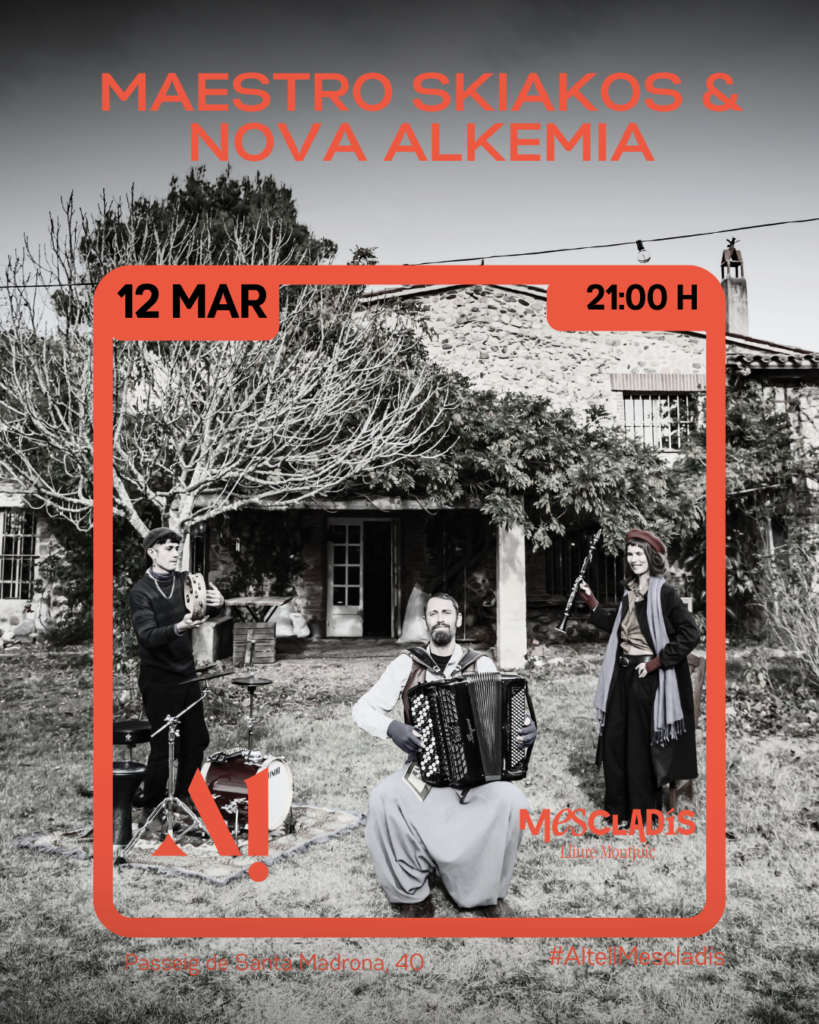 Maestro Skiakos & Nova Alkemia. Jueves 12 de Marzo – 21:00 – Altell