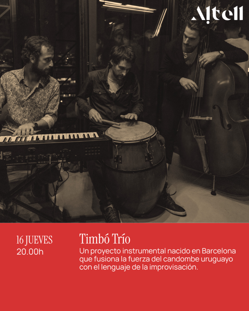 TIMBÓ TRÍO · Candombe e improvisación – Jueves 16 de abril ·   20:00 – Altell