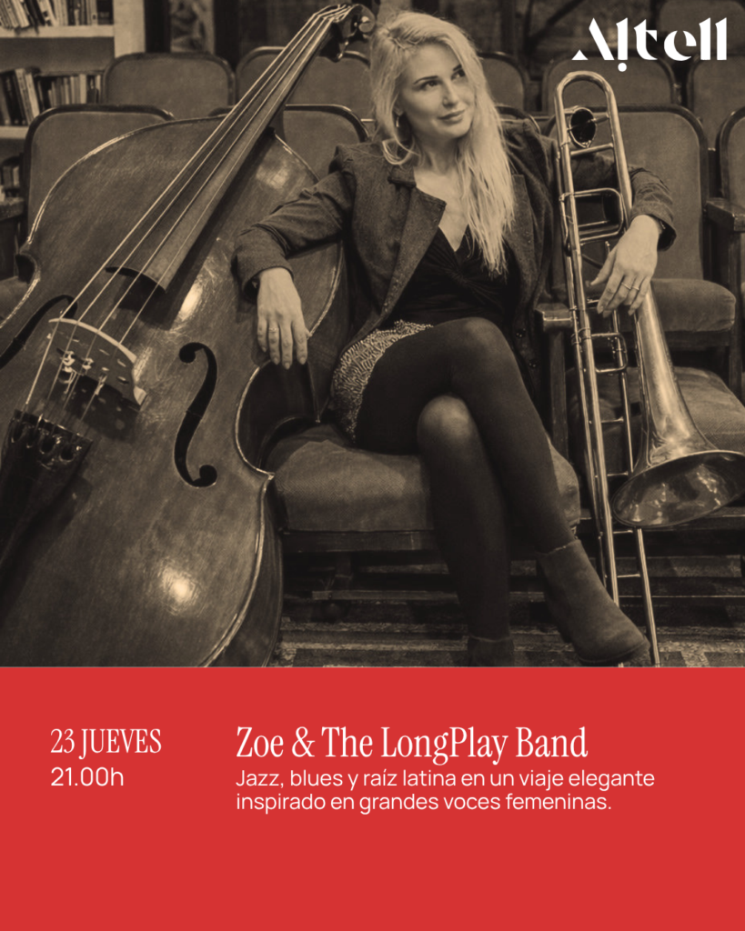 Zoe & The LongPlay Band- Jueves 23 de abril ·   21:00 – Altell