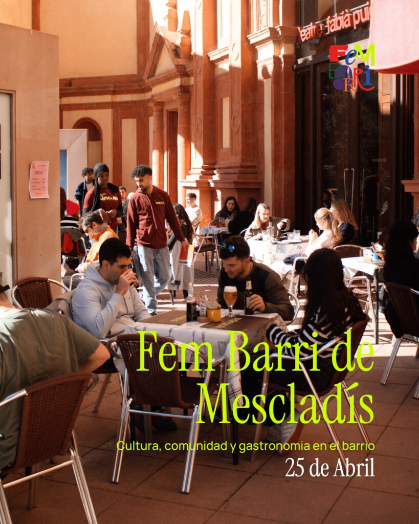 FEM BARRI – Sábado 25 de abril · 10h a 17h · Mescladís Montjuïc