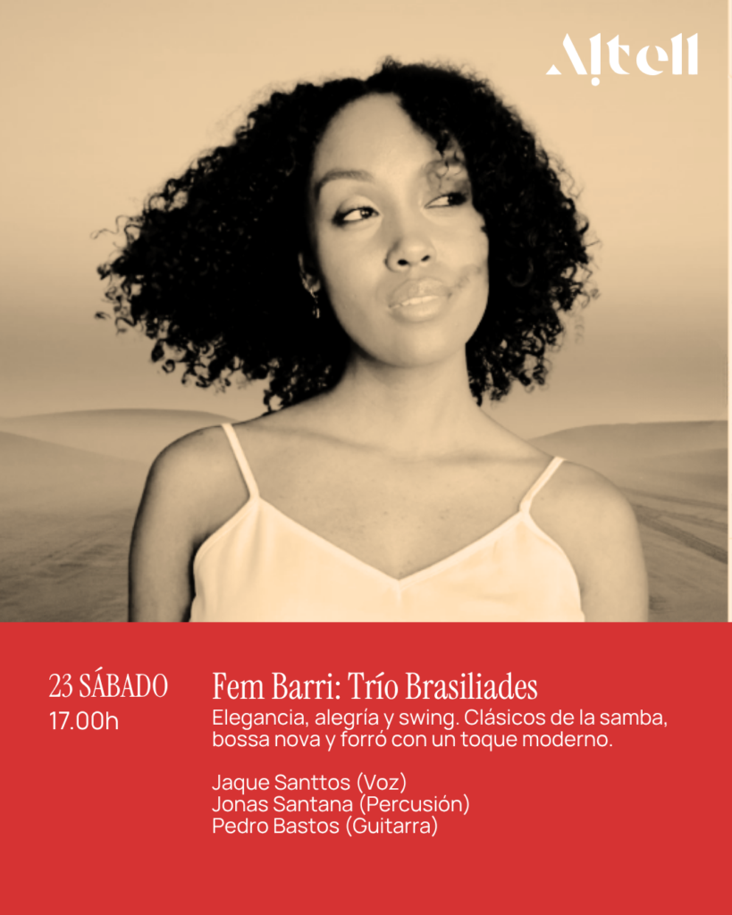 FEM BARRI: TRÍO BRASILIDADES. Sábado 23 de Mayo ·  17:00 – Terraza.
