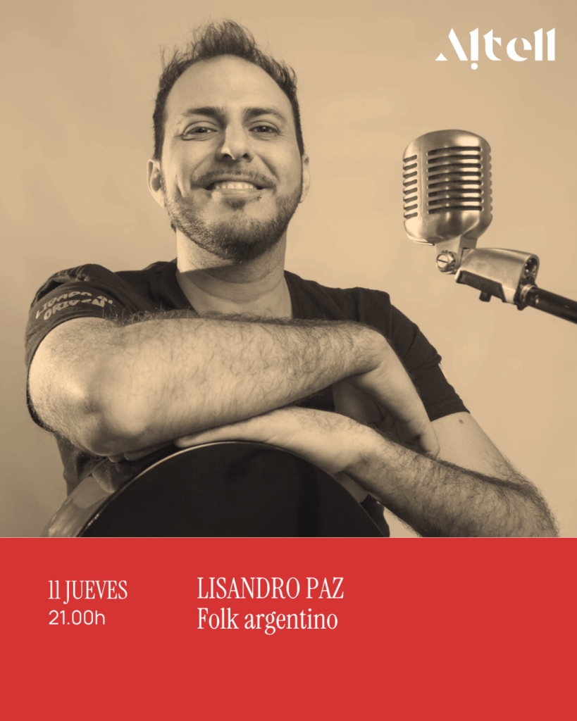 LISANDRO PAZ · Folk argentino. Jueves 11 de Junio ·   21:00 – Altell
